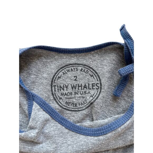 Tiny Whales Good Vibes Tank Romper Size 2 - Picture 5 of 5